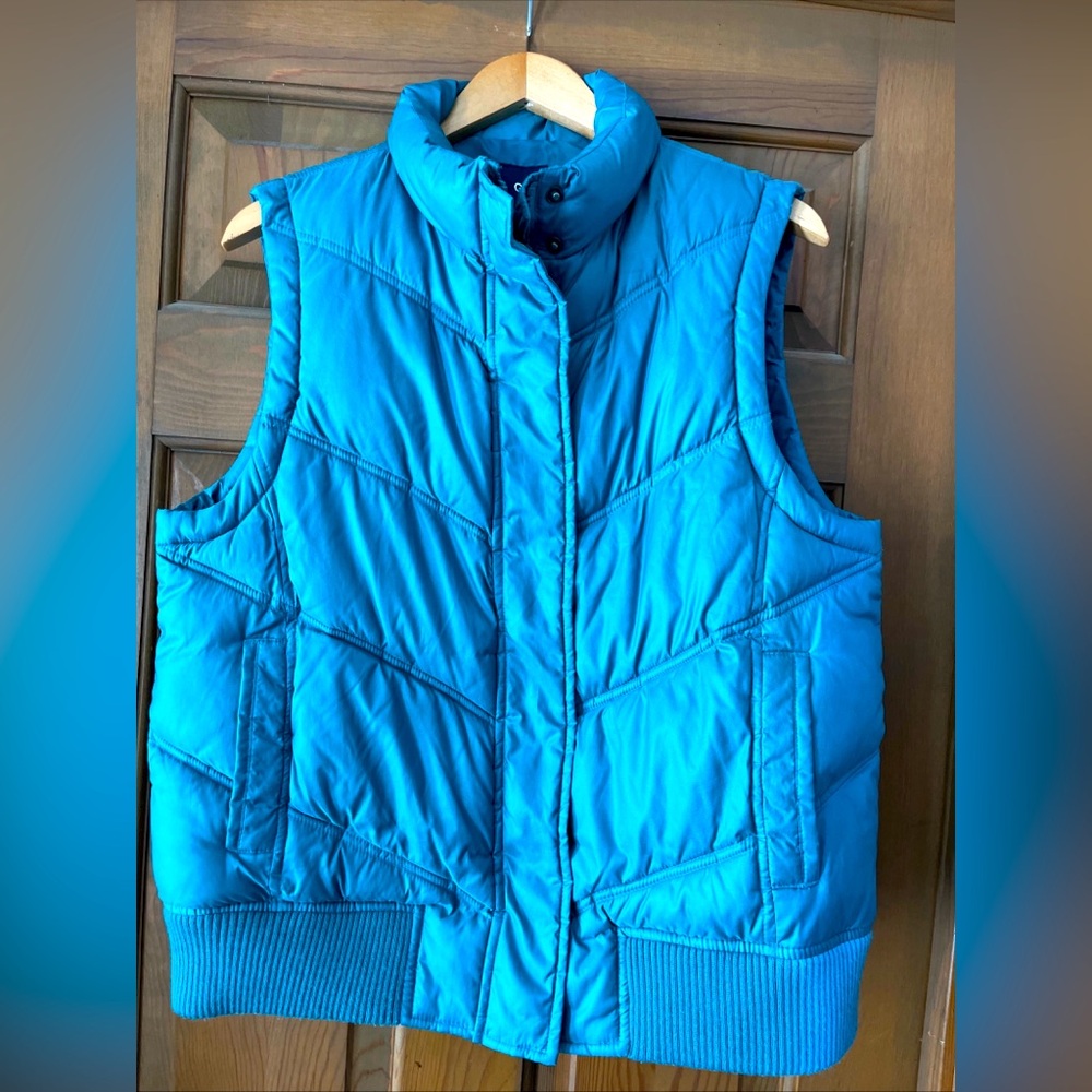 Teal GAP puffer vest